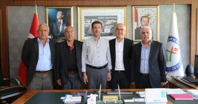 Almanya’da yaşayan İdilli Ezidi vatandaşlarımızdan Rektör Alkış’a ziyaret