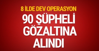 Aralarında Şırnak’ında olduğu 8 ilde KCK/PKK operasyonu: 90 gözaltı