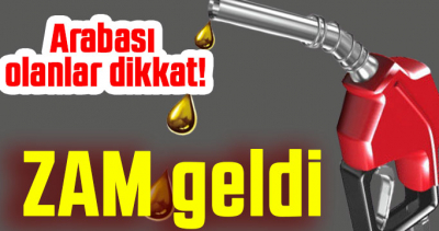 Benzine bu gece yarısından geçerli olmak üzere 12 kuruş zam yapıldı