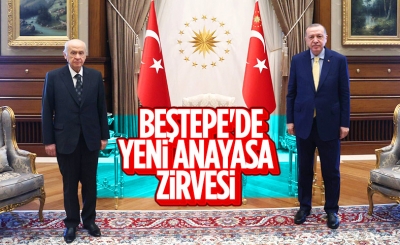 Beştepe'de Cumhurbaşkanı Erdoğan-Bahçeli görüşmesi 