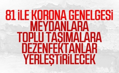  Çevre ve Şehircilik Bakanlığı'ndan koronavirüs tedbirleri