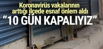 Cizre esnafı, koronvirüsün yayılmasını önlemek için iş yerlerini açmayacak