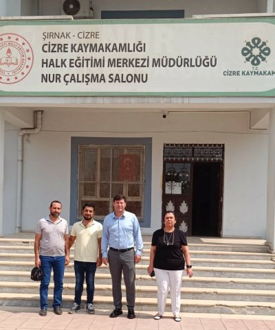 Cizre Milli Eğitim Müdüründen çalışma salonuna ziyaret