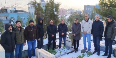 Cizre'de gazeteci Davut Çimen, mezarı başında anıldı