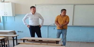 Cizre’de okullarda tekli eğitime geçiş hazırlıkları