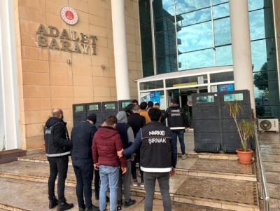 Cizre’de  uyuşturucu operasyonunda 7 kişi tutuklandı