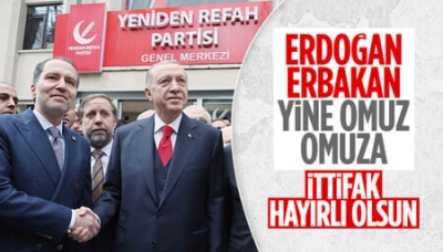 Cumhurbaşkanı Erdoğan'dan Yeniden Refah Partisi'ne ziyaret