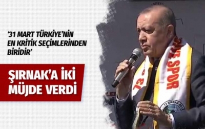 Cumhurbaşkanı Erdoğan, Şırnak'da düzenlenen mitingde halka seslendi. 