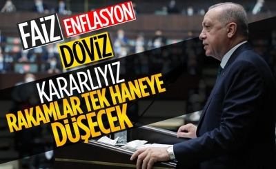 Cumhurbaşkanı Erdoğan: Enflasyonu tekrar tek haneye indirmekte kararlıyız