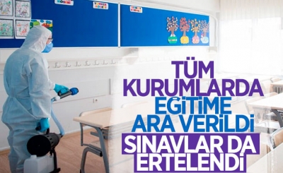 Cumhurbaşkanı Erdoğan: Yüz yüze eğitime ara veriyoruz