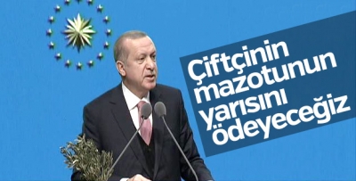 Cumhurbaşkanı Erdoğan'dan çiftçilere mazot müjdesi
