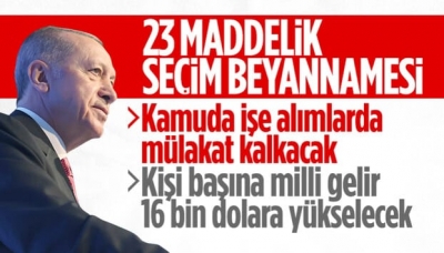Cumhurbaşkanı Erdoğan, AK Parti Seçim Beyannamesi'ni açıkladı