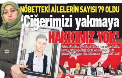 Diyarbakır annelerinin oturma eylemine idil'li bir aile daha katıldı