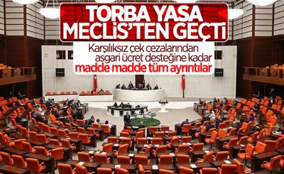 Ekonomiye ilişkin torba yasa TBMM'de kabul edildi 