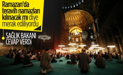 Fahrettin Koca: Gerekli tedbirler alınırsa teravih namazları kılınır