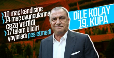 Fatih Terim 19'uncu kupasını kazandı