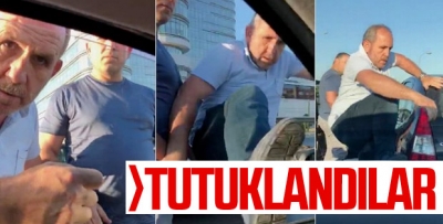 Hamile kadının bulunduğu araca saldıranlar tutuklandı