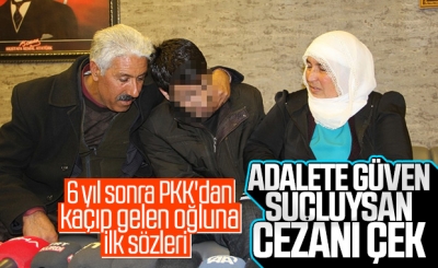 HDP önündeki bir aile daha evladına kavuştu