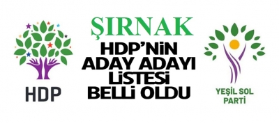 HDP’nin Şırnak milletvekili aday adayları belli oldu