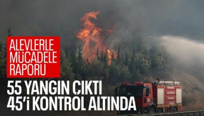 İbrahim Yumaklı: Bugün çıkan 55 orman yangınının 45’ini tamamen kontrol altına aldık