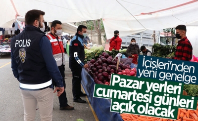İçişleri Bakanlığı'ndan 'Pazar Yerleri' konulu genelge