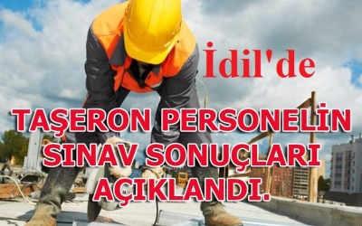İdil Belediyesi Taşeron Personel Sınav Sonuçları 