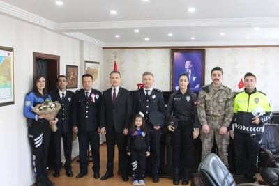 İdil Kaymakamı Anıl Adıgüzel’den Polis Teşkilatına Tebrik Ziyareti