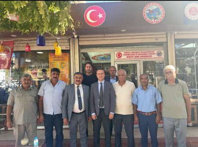 İdil Kaymakamı Anıl Adıgüzel Terörle Mücadele Vatanseverleri Derneği Başkanı Salih Barış'ı Ziyaret Etti. 