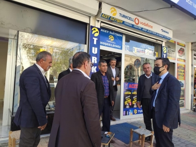  İdil Kaymakamı Refik Özsoy esnafı ziyaret etti