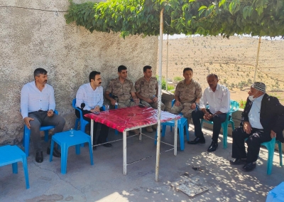 İdil Kaymakamı Refik Özsoy Şehit Ailelerini Ziyaret Etti.