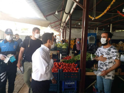 idil Kaymakamı ve Belediye Başkan Vekili Refik Özsoy Koronavirüs Denetimlerine Katıldı. 