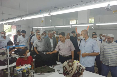 idil Kaymakamı ve Belediye Başkan Vekili Zafer SAĞ, idil'de Açılan Yıldız- Hoser  Tekstil Atölyesinin Açılışını Yaptı