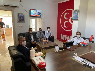 idil Kaymakamı Ve Belediye Başkan Vekili Refik Özsoy MHP İdil ilçe Teşkilatını Ziyaret Etti. 