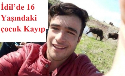 İdil’de 16 Yaşındaki çocuk Kayıp