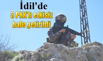 İdil’de 3 PKK’lı etkisiz hale getirildi