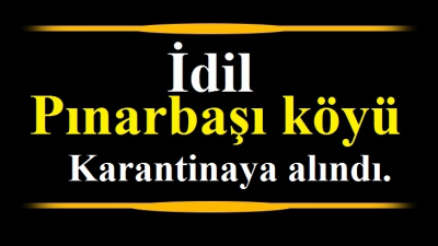 İdil’de bir köy karantinaya alındı