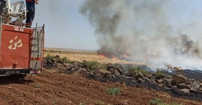 İdil’de çıkan anız yangını söndürüldü