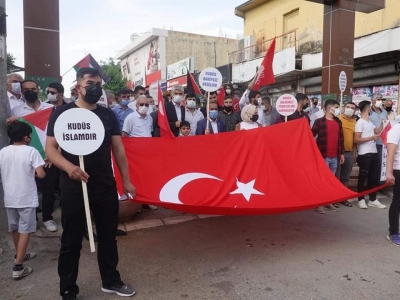  idil'de İsrail'in Mescid-i Aksa'ya saldırıları protesto edildi