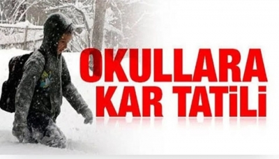  İdil’de Okullara Kar Tatili. 