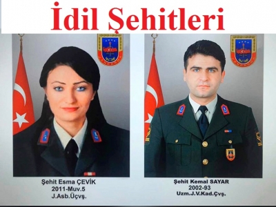 İdil’de Şehit Düşen  Esma Çevik ve Kemal Sayar'ın intikamı alındı 
