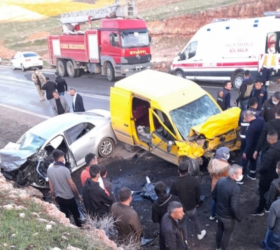 İdil'de trafik kazası: 4 ölü 2 Yaralı