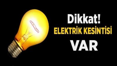 İdil’de yarın elektrik kesintisi var!