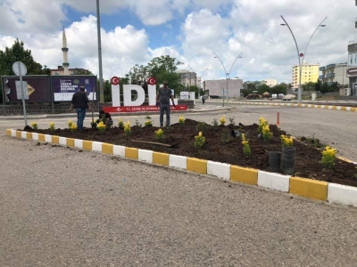 idil'de yeşillendirme çalışmaları devam ediyor