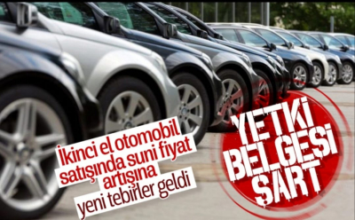 İkinci el araç satışı için yeni düzenleme