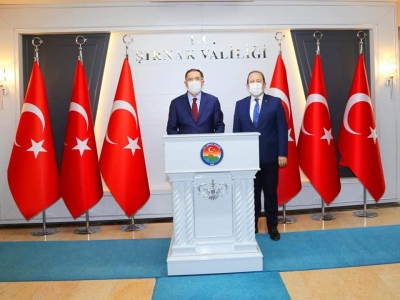 Kamu Denetçiliği Kurumu Başdenetçisi Şeref Malkoç Şırnak Valisi Ali Hamza Pehlivan’ı Ziyaret Etti