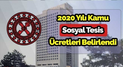 Kamu sosyal tesis ücretleri belirlendi