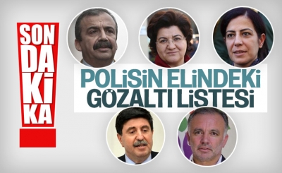 Kobani olayları operasyonunda HDP'li eski vekillere gözaltı