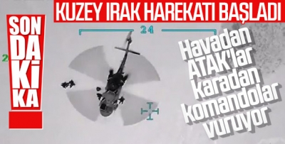 Kuzey Irak'a kara ve hava harekatı başladı