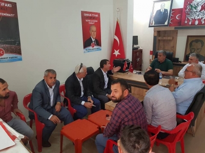 MHP Şırnak Merkez ilçe Başkanı Nusret Özdemir İdil’de