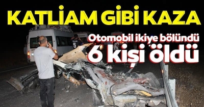 Midyat'ta feci kaza! 6 kişi öldü, 2 kişi yaralandı